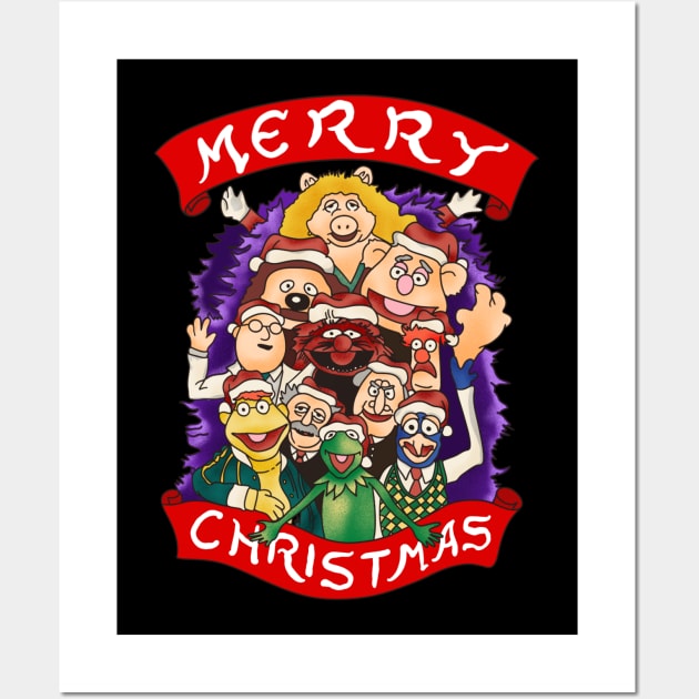 Merry Christmas For Muppets and Friends Wall Art by 80sCartoons.Club